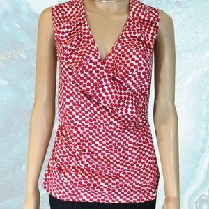 Charter Club Ruffle Neck Faux Wrap Top